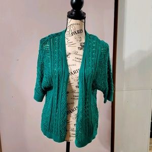 Sonoma Short sleeve throw/ cardigan size L